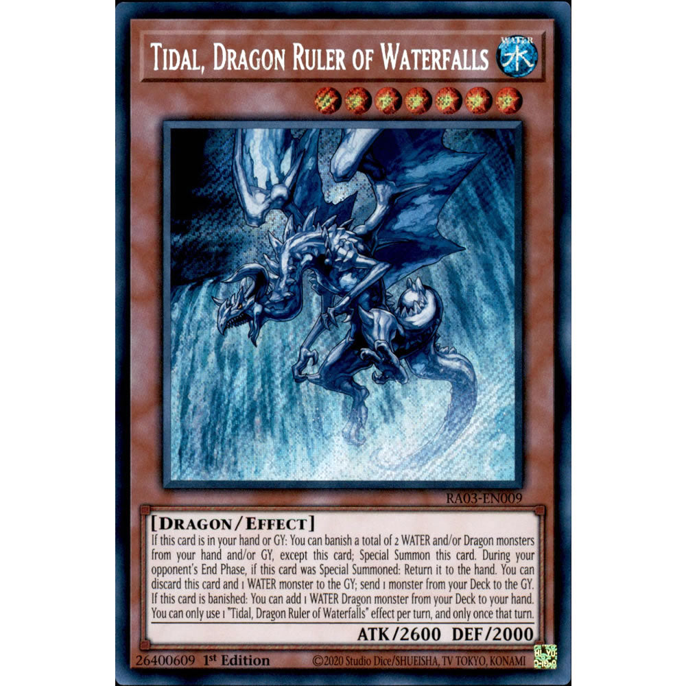 Tidal, Dragon Ruler of Waterfalls RA03-EN009 Yu-Gi-Oh! Card from the Quarter Century Bonanza Set