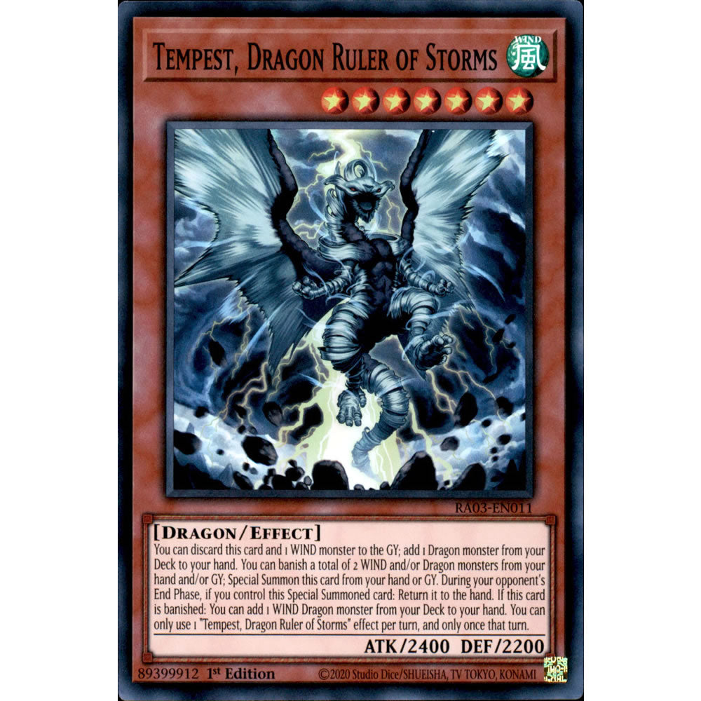 Tempest, Dragon Ruler of Storms RA03-EN011 Yu-Gi-Oh! Card from the Quarter Century Bonanza Set