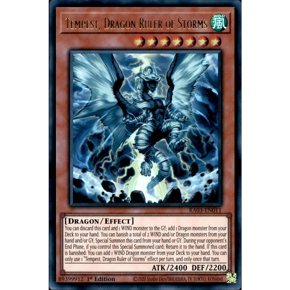 Tempest, Dragon Ruler of Storms RA03-EN011 Yu-Gi-Oh! Card from the Quarter Century Bonanza Set