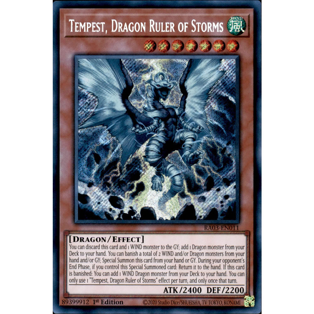 Tempest, Dragon Ruler of Storms RA03-EN011 Yu-Gi-Oh! Card from the Quarter Century Bonanza Set