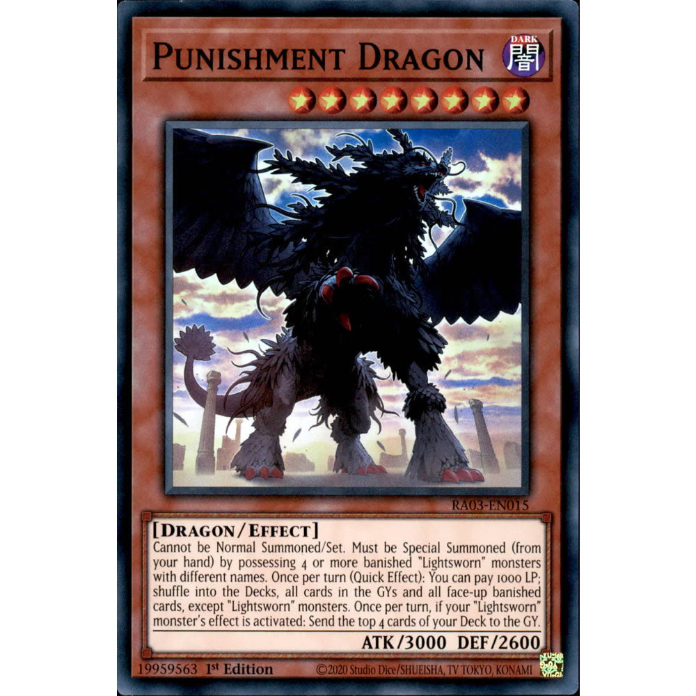 Punishment Dragon RA03-EN015 Yu-Gi-Oh! Card from the Quarter Century Bonanza Set