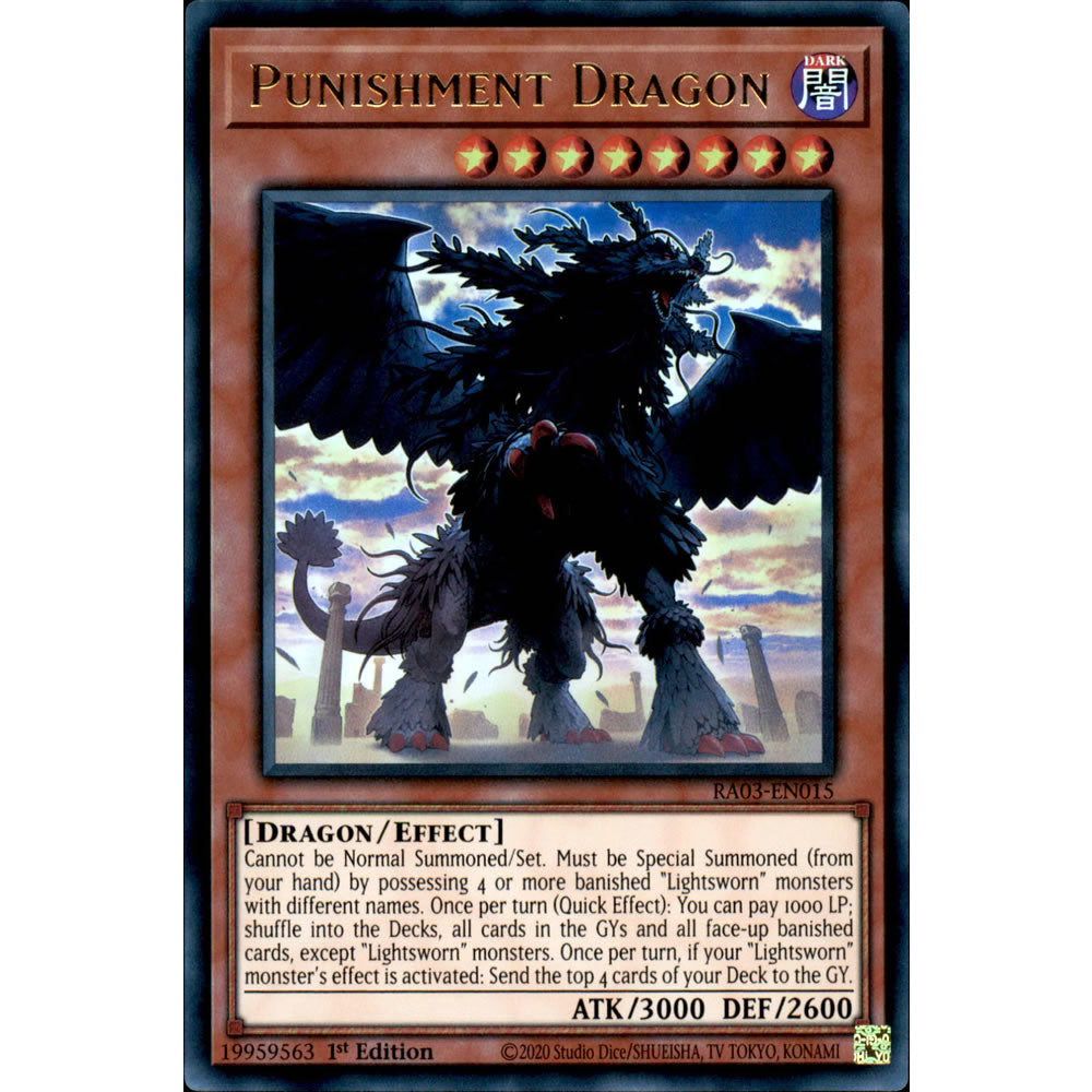 Punishment Dragon RA03-EN015 Yu-Gi-Oh! Card from the Quarter Century Bonanza Set