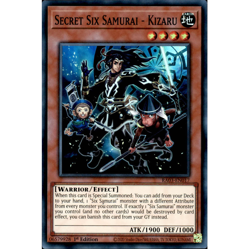 Secret Six Samurai - Kizaru RA03-EN017 Yu-Gi-Oh! Card from the Quarter Century Bonanza Set