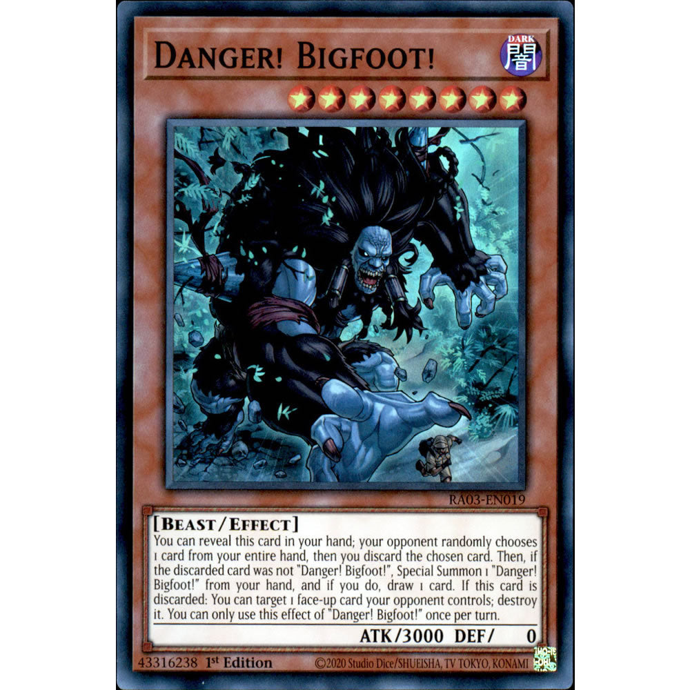 Danger! Bigfoot! RA03-EN019 Yu-Gi-Oh! Card from the Quarter Century Bonanza Set