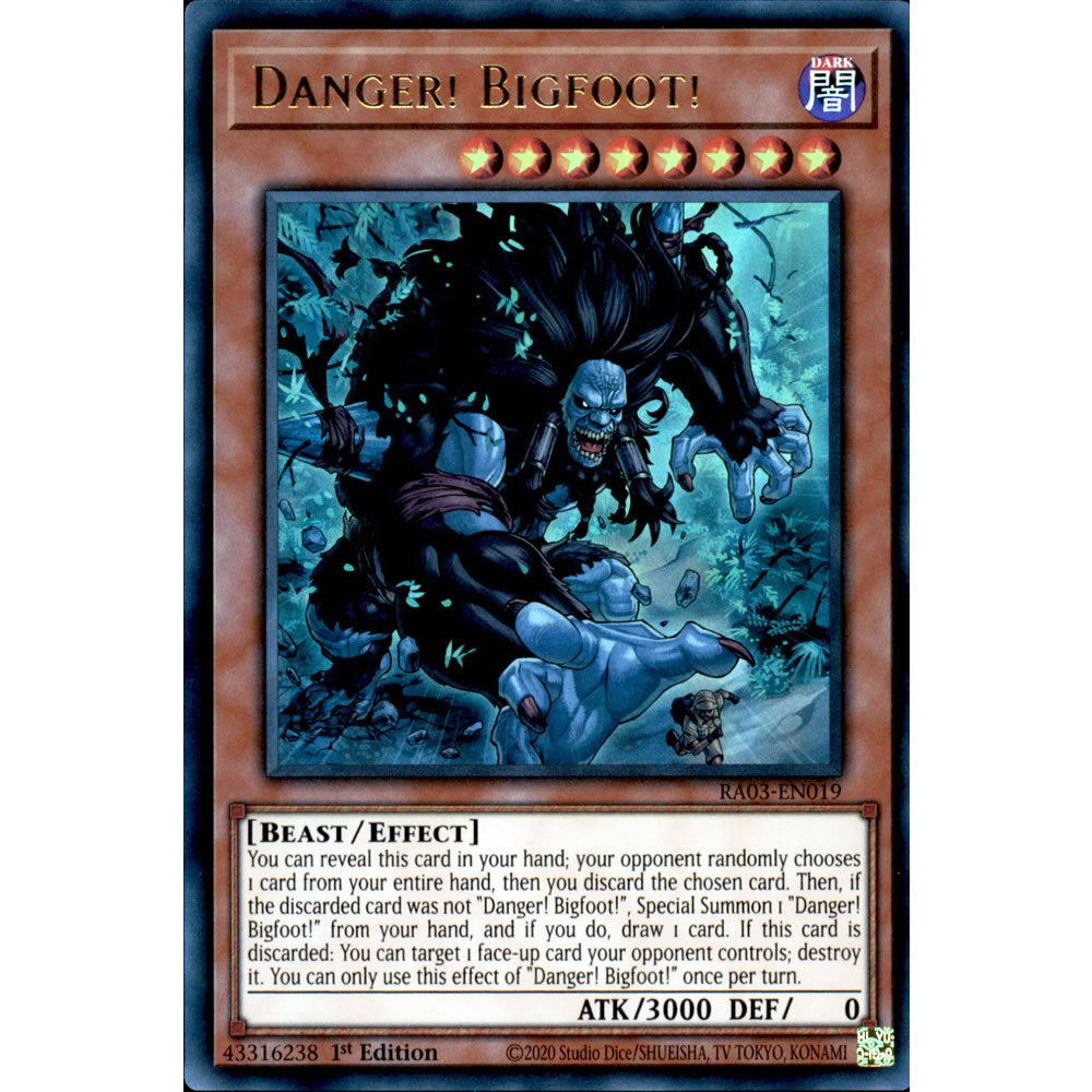 Danger! Bigfoot! RA03-EN019 Yu-Gi-Oh! Card from the Quarter Century Bonanza Set