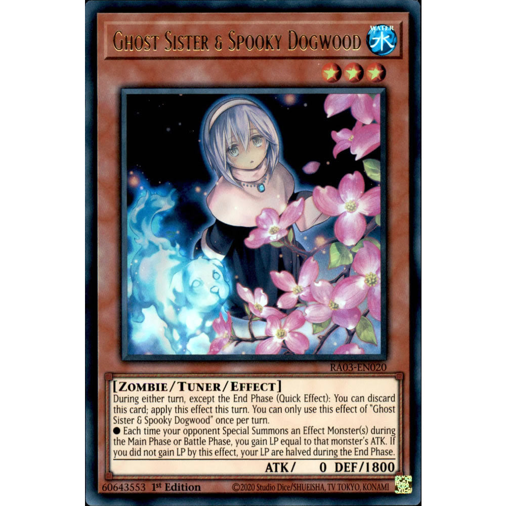 Ghost Sister & Spooky Dogwood (alternate artwork) RA03-EN020 Yu-Gi-Oh! Card from the Quarter Century Bonanza Set