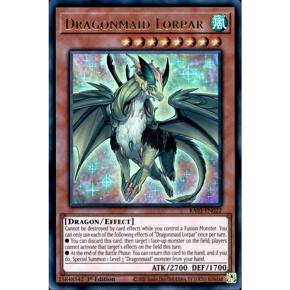 Dragonmaid Lorpar RA03-EN022 Yu-Gi-Oh! Card from the Quarter Century Bonanza Set