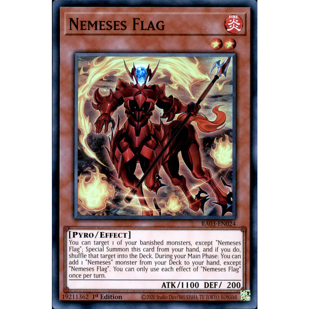 Nemeses Flag RA03-EN024 Yu-Gi-Oh! Card from the Quarter Century Bonanza Set