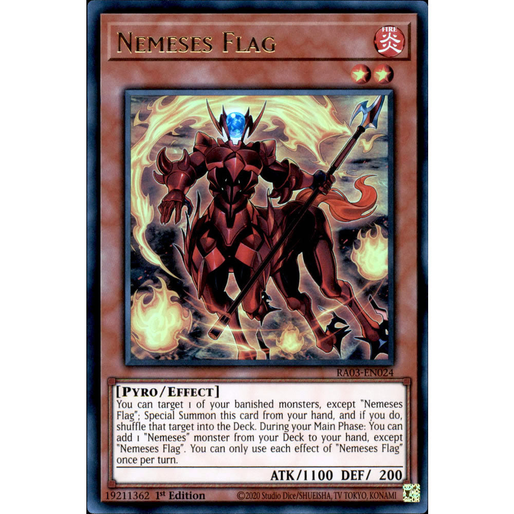 Nemeses Flag RA03-EN024 Yu-Gi-Oh! Card from the Quarter Century Bonanza Set