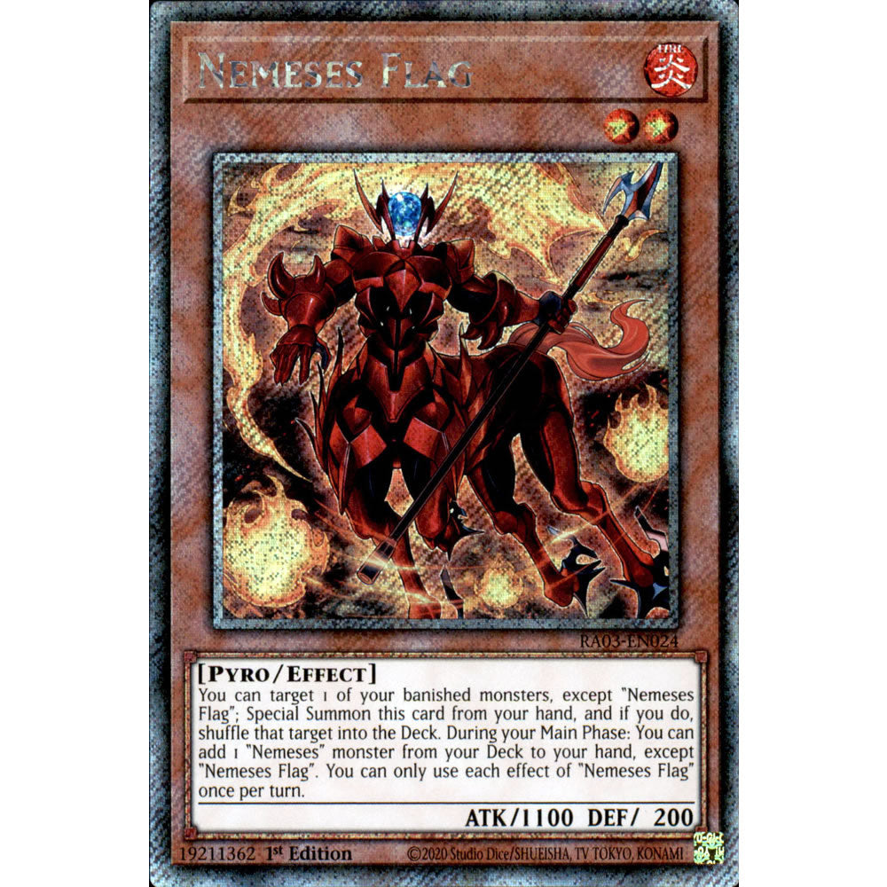 Nemeses Flag RA03-EN024 Yu-Gi-Oh! Card from the Quarter Century Bonanza Set