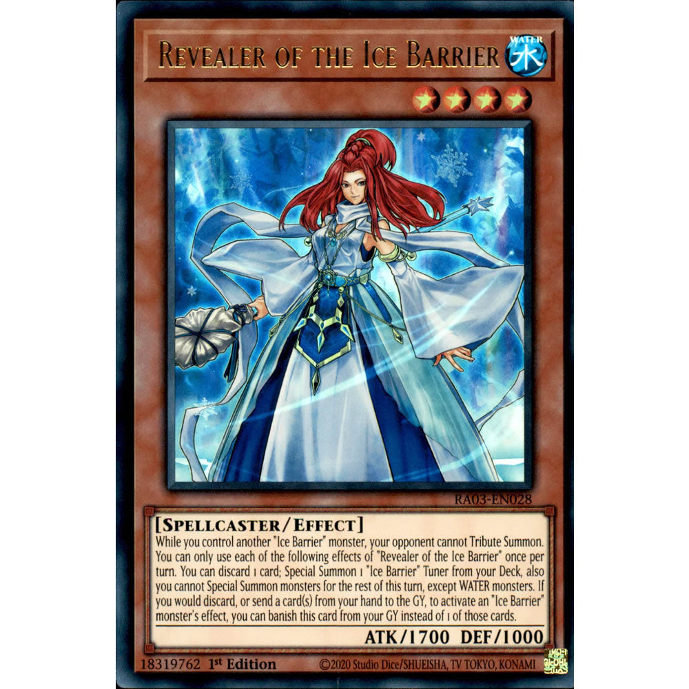 Revealer of the Ice Barrier RA03-EN028 Yu-Gi-Oh! Card from the Quarter Century Bonanza Set