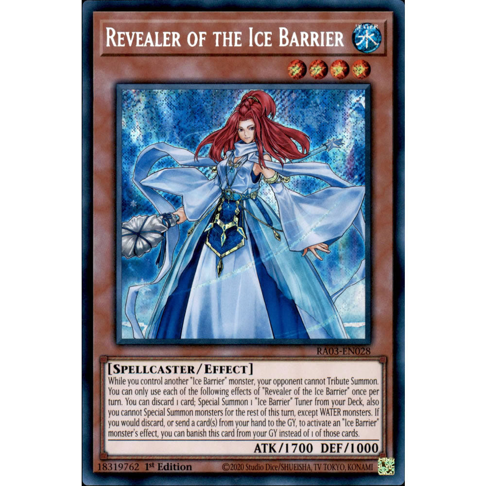 Revealer of the Ice Barrier RA03-EN028 Yu-Gi-Oh! Card from the Quarter Century Bonanza Set