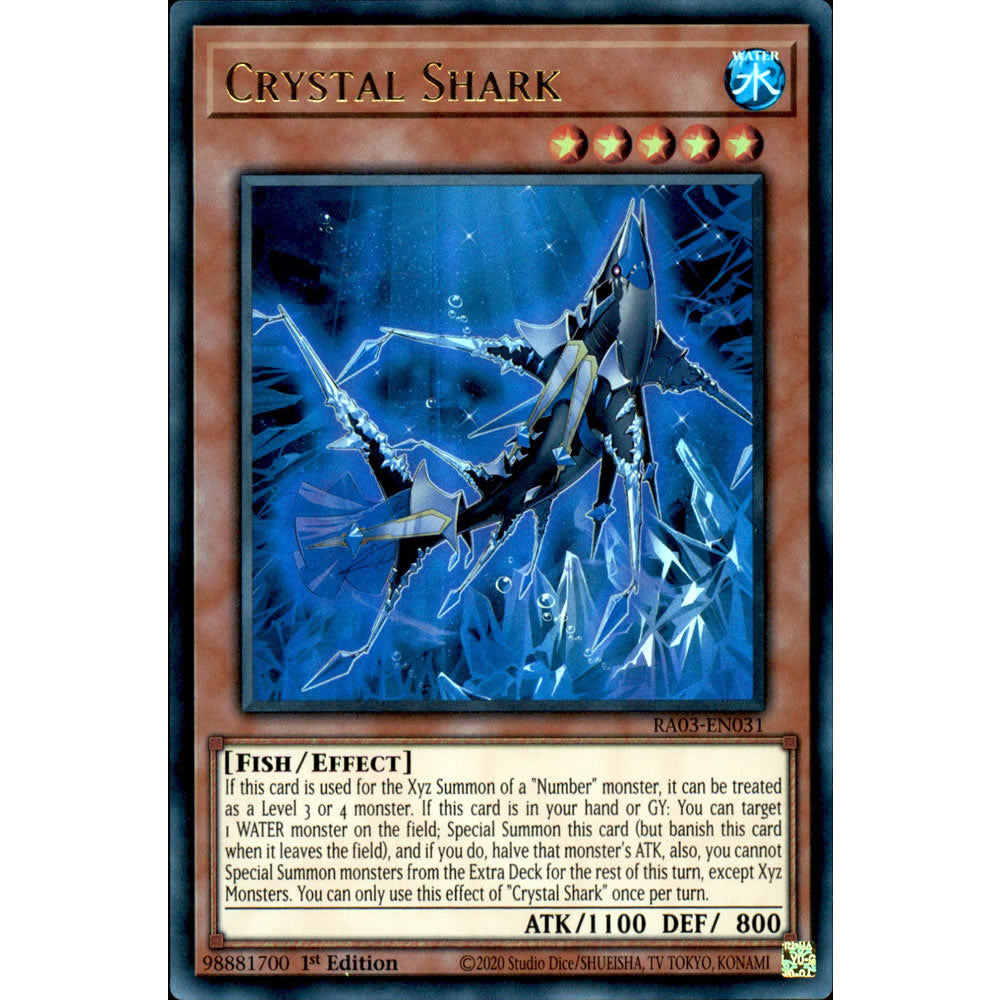 Crystal Shark RA03-EN031 Yu-Gi-Oh! Card from the Quarter Century Bonanza Set