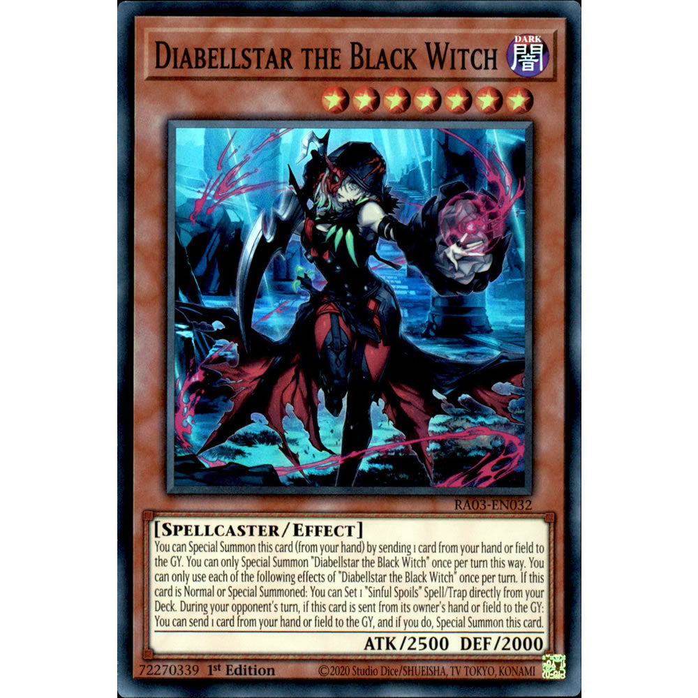 Diabellstar the Black Witch RA03-EN032 Yu-Gi-Oh! Card from the Quarter Century Bonanza Set