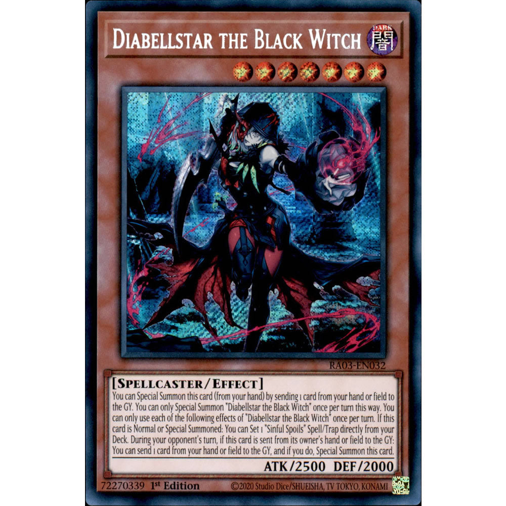 Diabellstar the Black Witch RA03-EN032 Yu-Gi-Oh! Card from the Quarter Century Bonanza Set