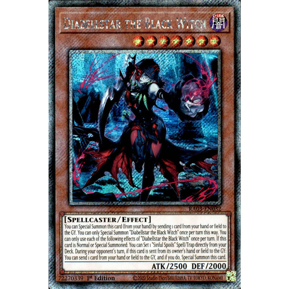 Diabellstar the Black Witch RA03-EN032 Yu-Gi-Oh! Card from the Quarter Century Bonanza Set