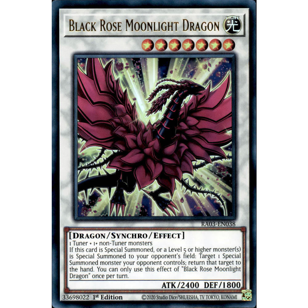 Black Rose Moonlight Dragon RA03-EN038 Yu-Gi-Oh! Card from the Quarter Century Bonanza Set