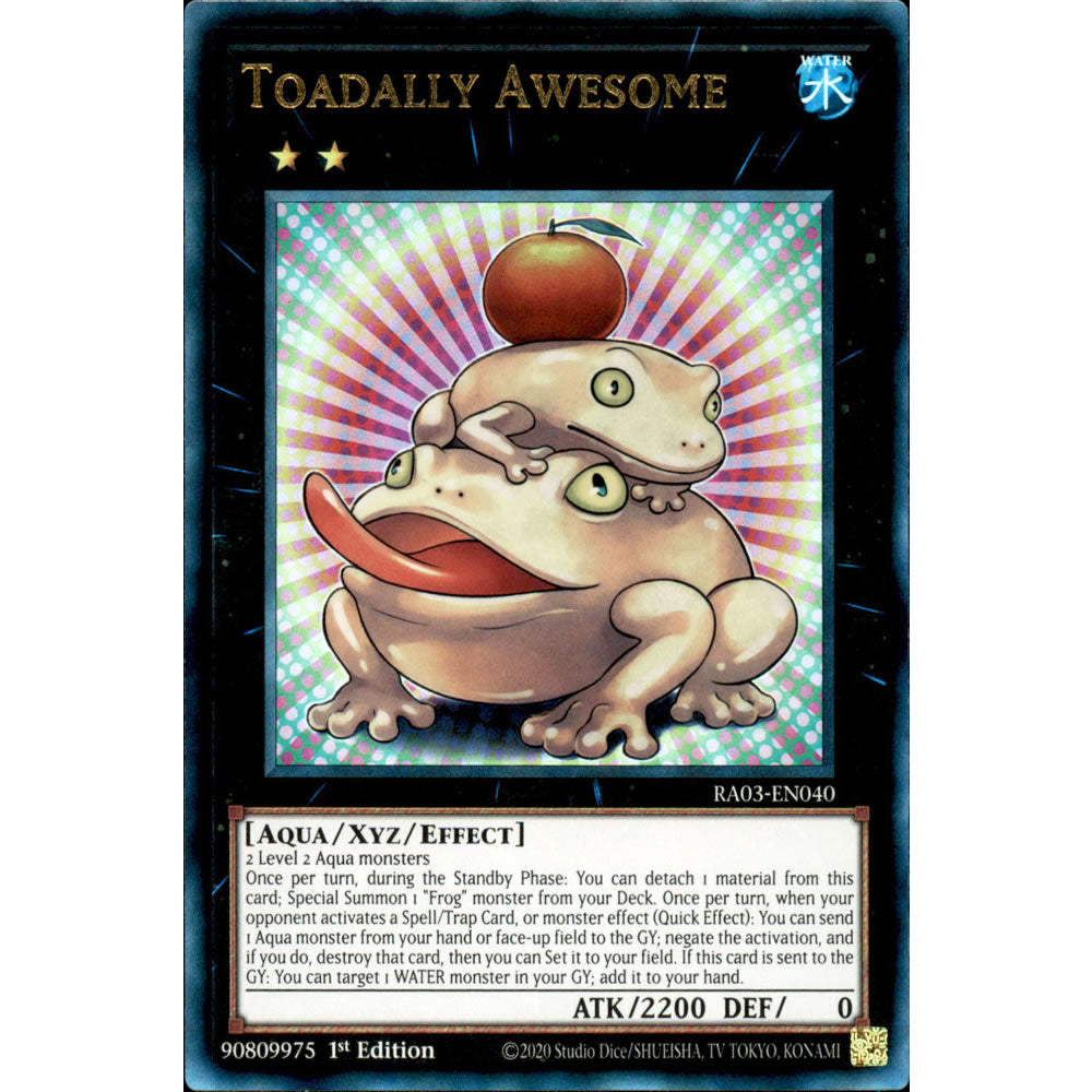 Toadally Awesome RA03-EN040 Yu-Gi-Oh! Card from the Quarter Century Bonanza Set