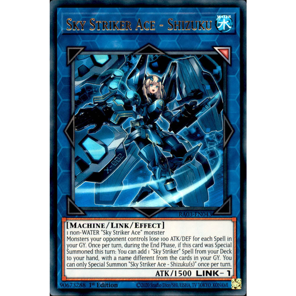 Sky Striker Ace - Shizuku RA03-EN043 Yu-Gi-Oh! Card from the Quarter Century Bonanza Set