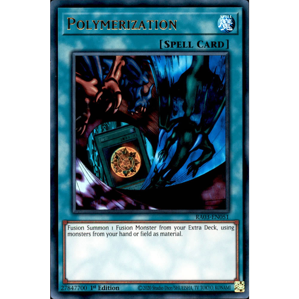 Polymerization (alternate artwork) RA03-EN051 Yu-Gi-Oh! Card from the Quarter Century Bonanza Set