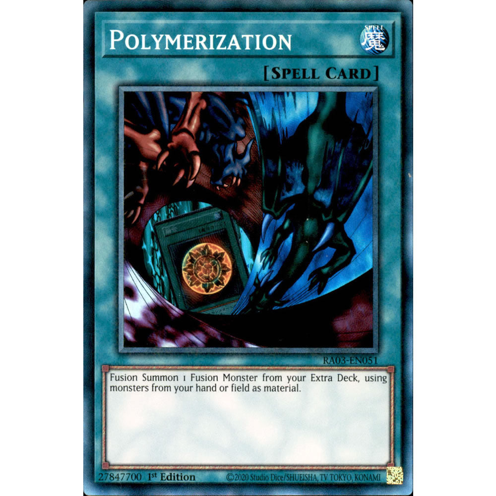 Polymerization (alternate artwork) RA03-EN051 Yu-Gi-Oh! Card from the Quarter Century Bonanza Set