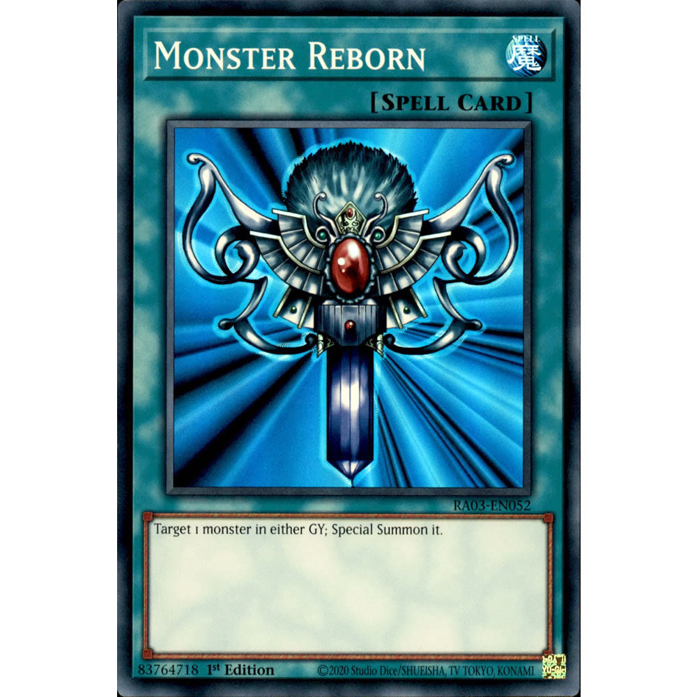 Monster Reborn RA03-EN052 Yu-Gi-Oh! Card from the Quarter Century Bonanza Set