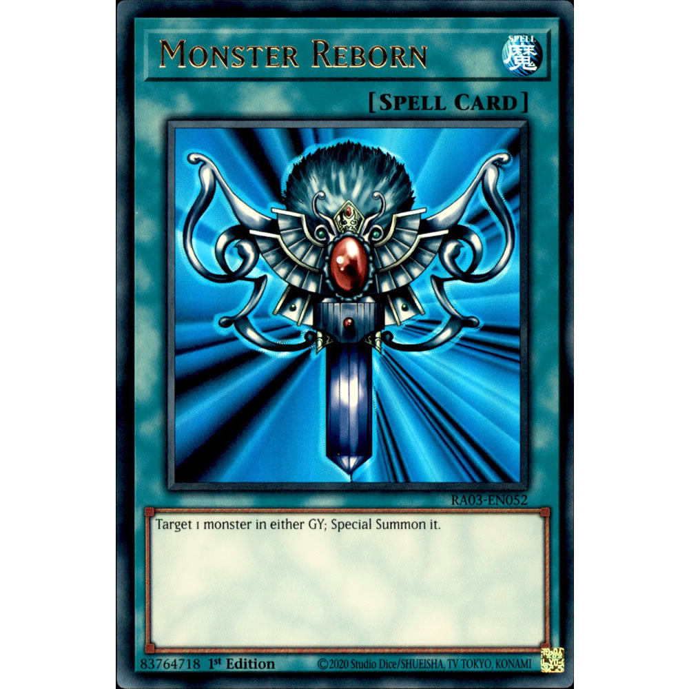 Monster Reborn RA03-EN052 Yu-Gi-Oh! Card from the Quarter Century Bonanza Set