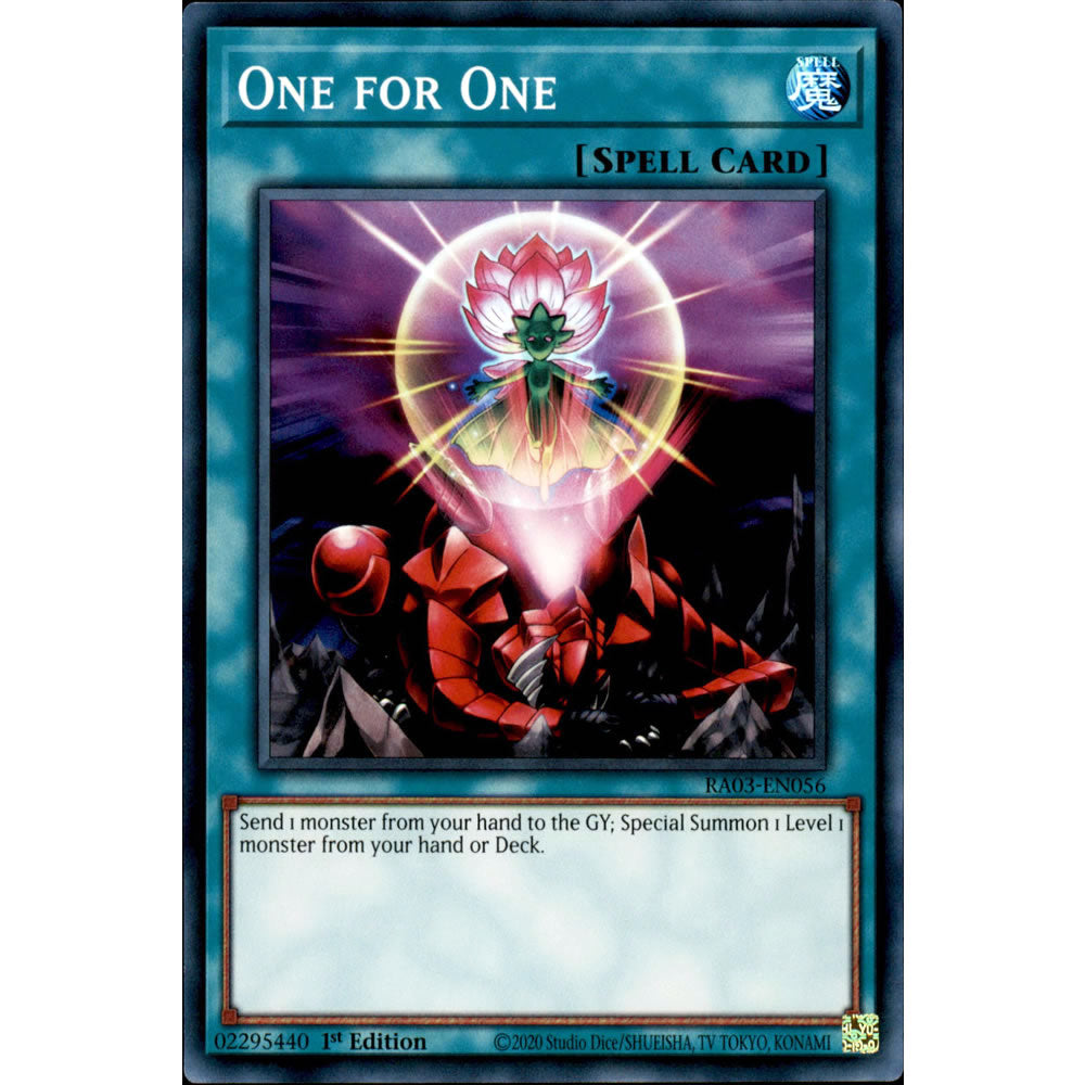 One for One RA03-EN056 Yu-Gi-Oh! Card from the Quarter Century Bonanza Set