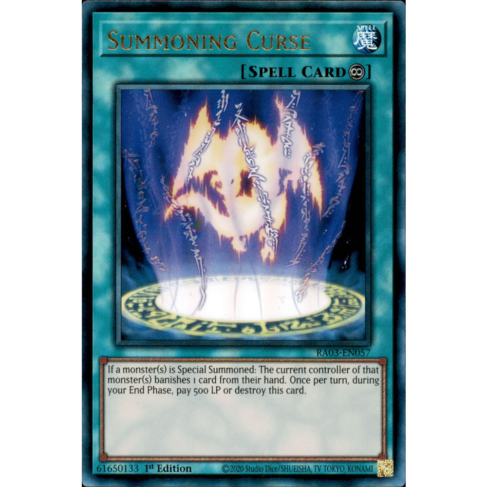 Summoning Curse RA03-EN057 Yu-Gi-Oh! Card from the Quarter Century Bonanza Set