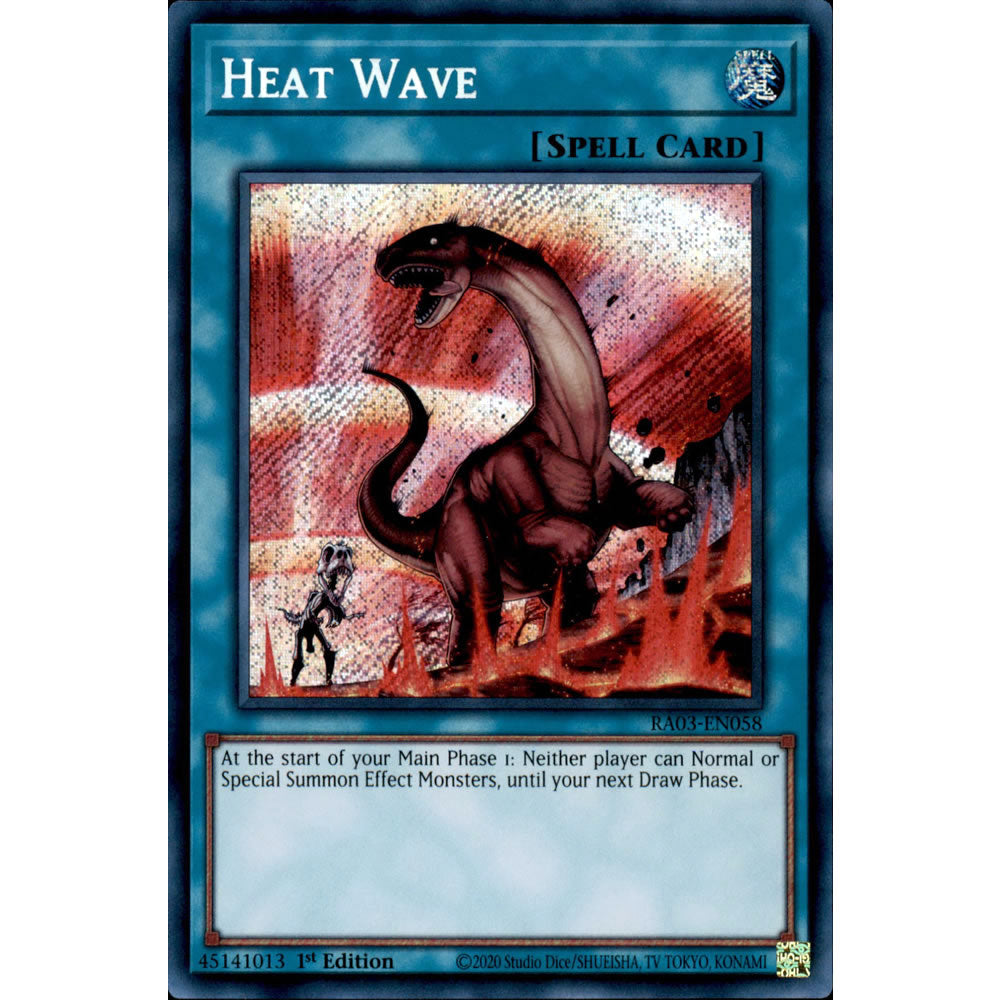 Heat Wave RA03-EN058 Yu-Gi-Oh! Card from the Quarter Century Bonanza Set