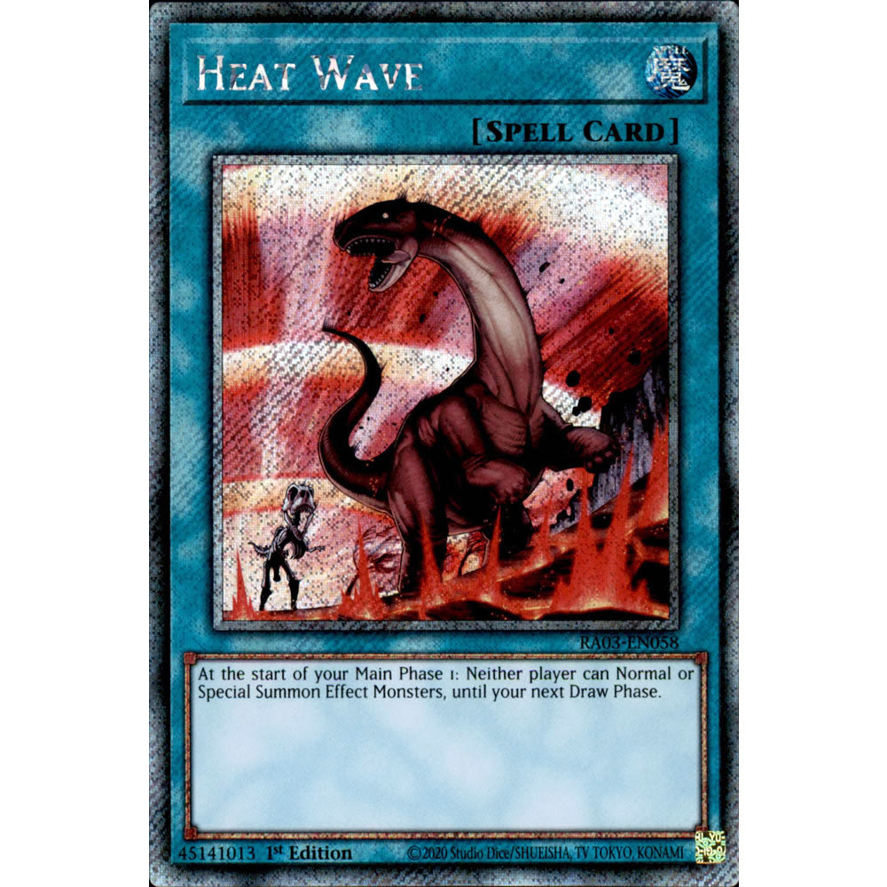 Heat Wave RA03-EN058 Yu-Gi-Oh! Card from the Quarter Century Bonanza Set