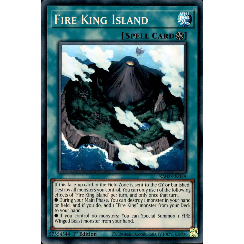 Fire King Island RA03-EN059 Yu-Gi-Oh! Card from the Quarter Century Bonanza Set