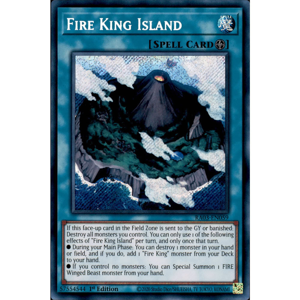 Fire King Island RA03-EN059 Yu-Gi-Oh! Card from the Quarter Century Bonanza Set