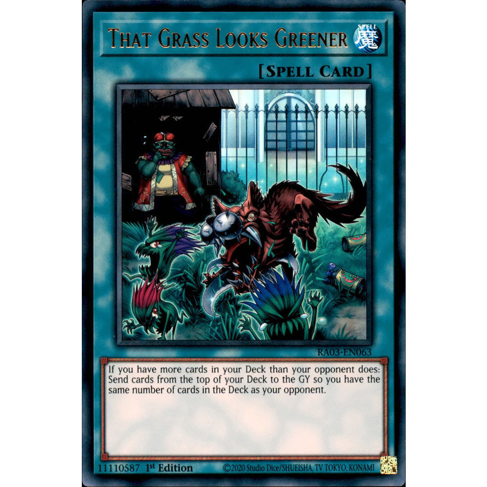 That Grass Looks Greener RA03-EN063 Yu-Gi-Oh! Card from the Quarter Century Bonanza Set