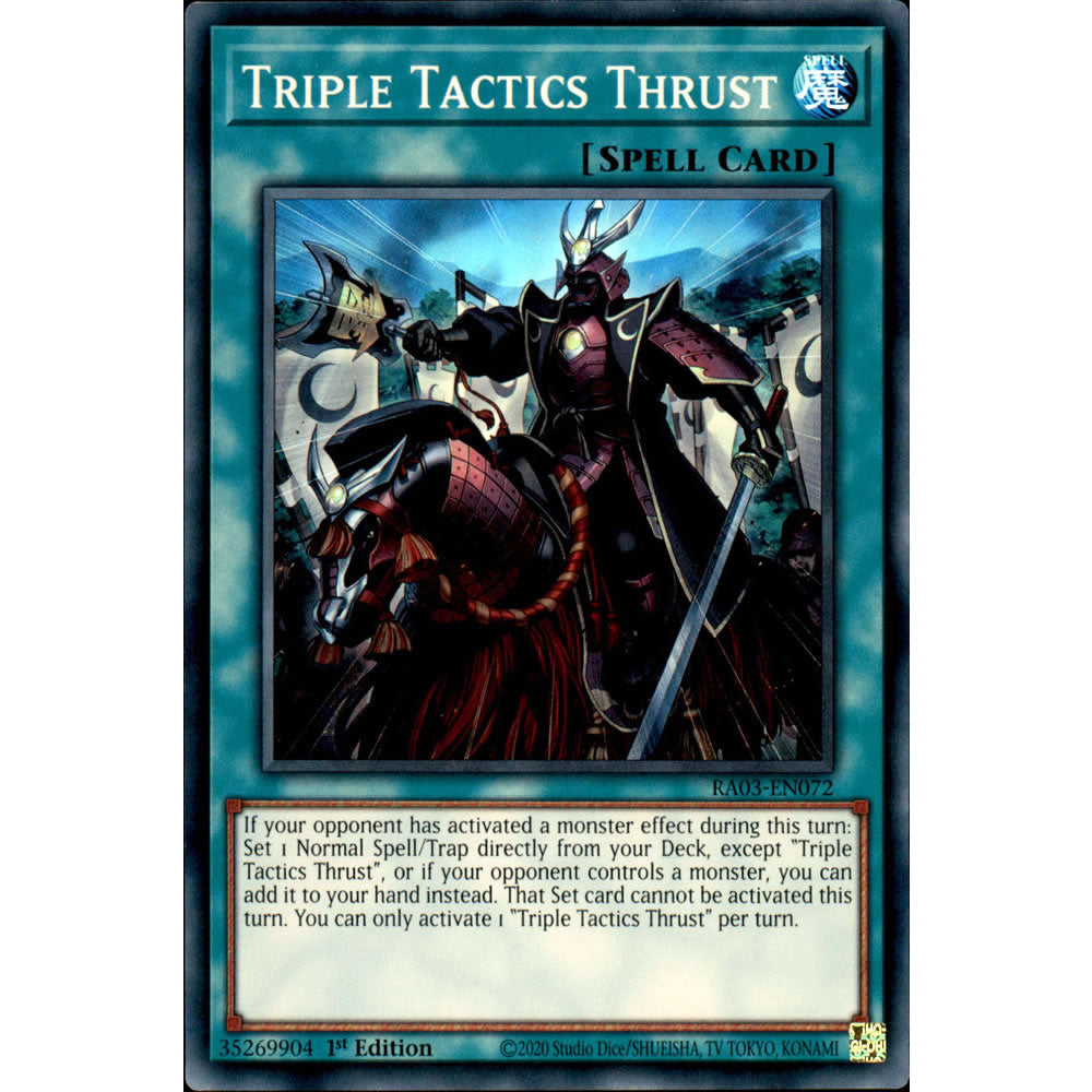 Triple Tactics Thrust RA03-EN072 Yu-Gi-Oh! Card from the Quarter Century Bonanza Set