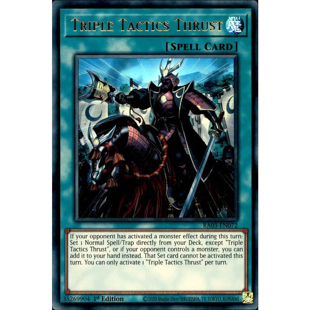 Triple Tactics Thrust RA03-EN072 Yu-Gi-Oh! Card from the Quarter Century Bonanza Set