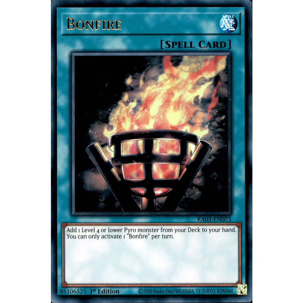 Bonfire RA03-EN073 Yu-Gi-Oh! Card from the Quarter Century Bonanza Set