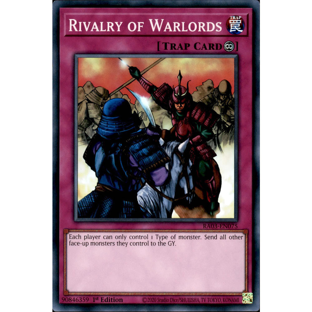 Rivalry of Warlords RA03-EN075 Yu-Gi-Oh! Card from the Quarter Century Bonanza Set