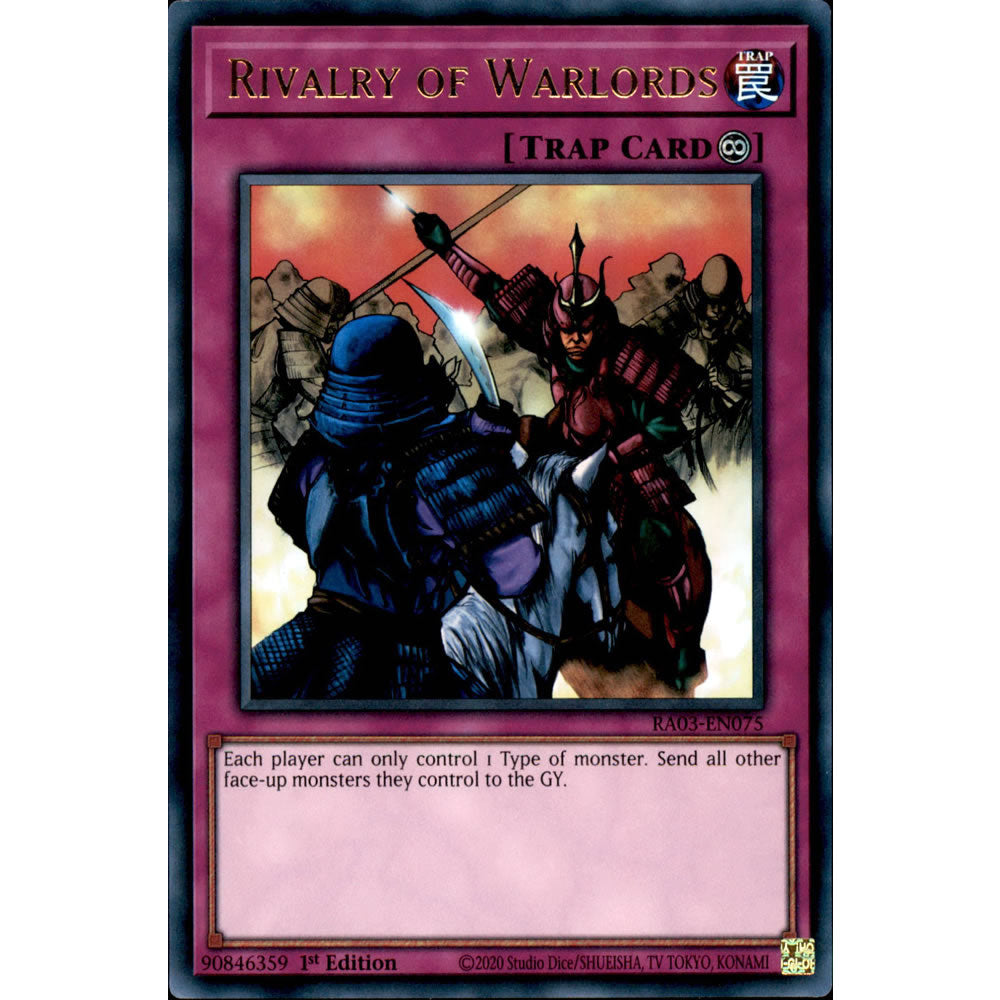 Rivalry of Warlords RA03-EN075 Yu-Gi-Oh! Card from the Quarter Century Bonanza Set