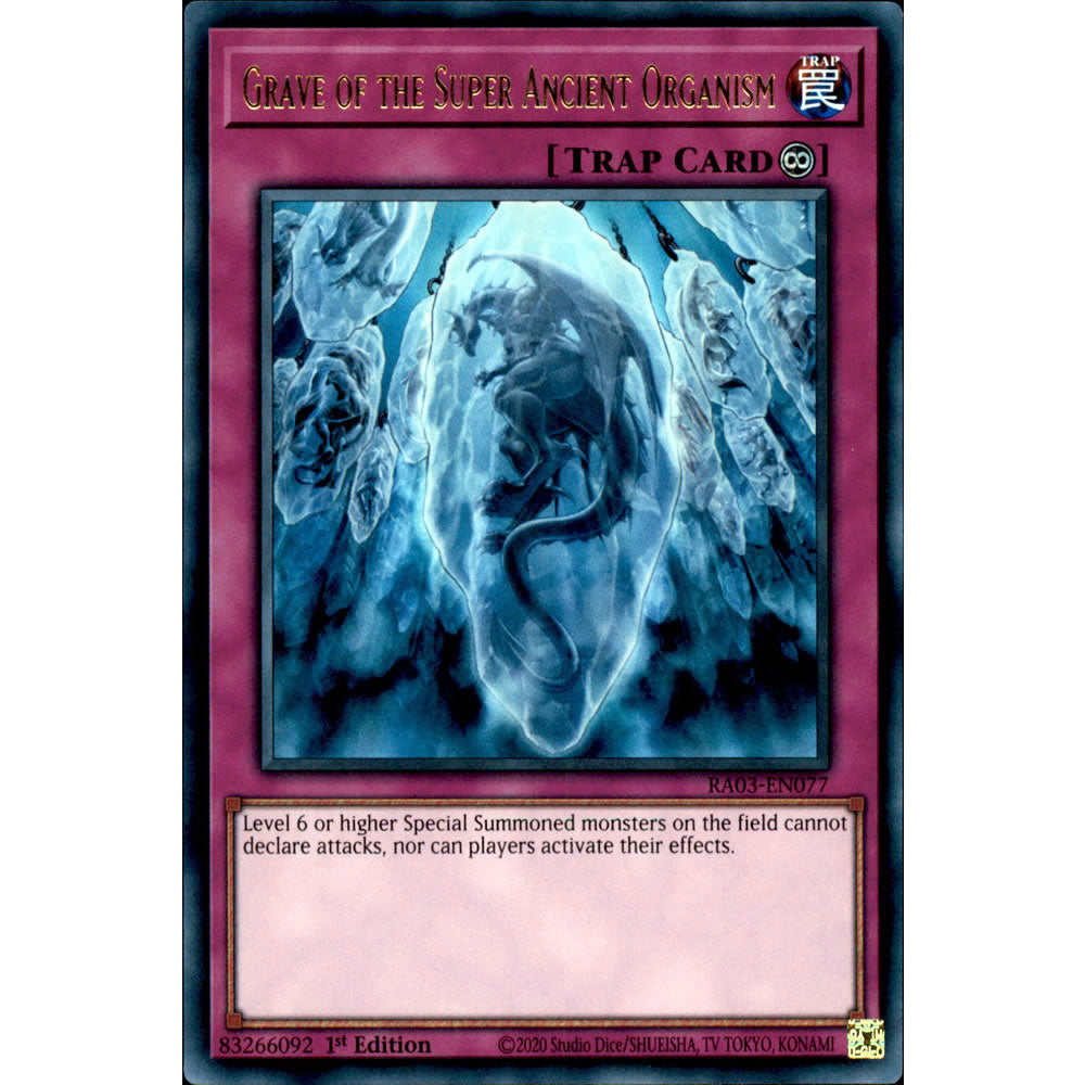 Grave of the Super Ancient Organism RA03-EN077 Yu-Gi-Oh! Card from the Quarter Century Bonanza Set