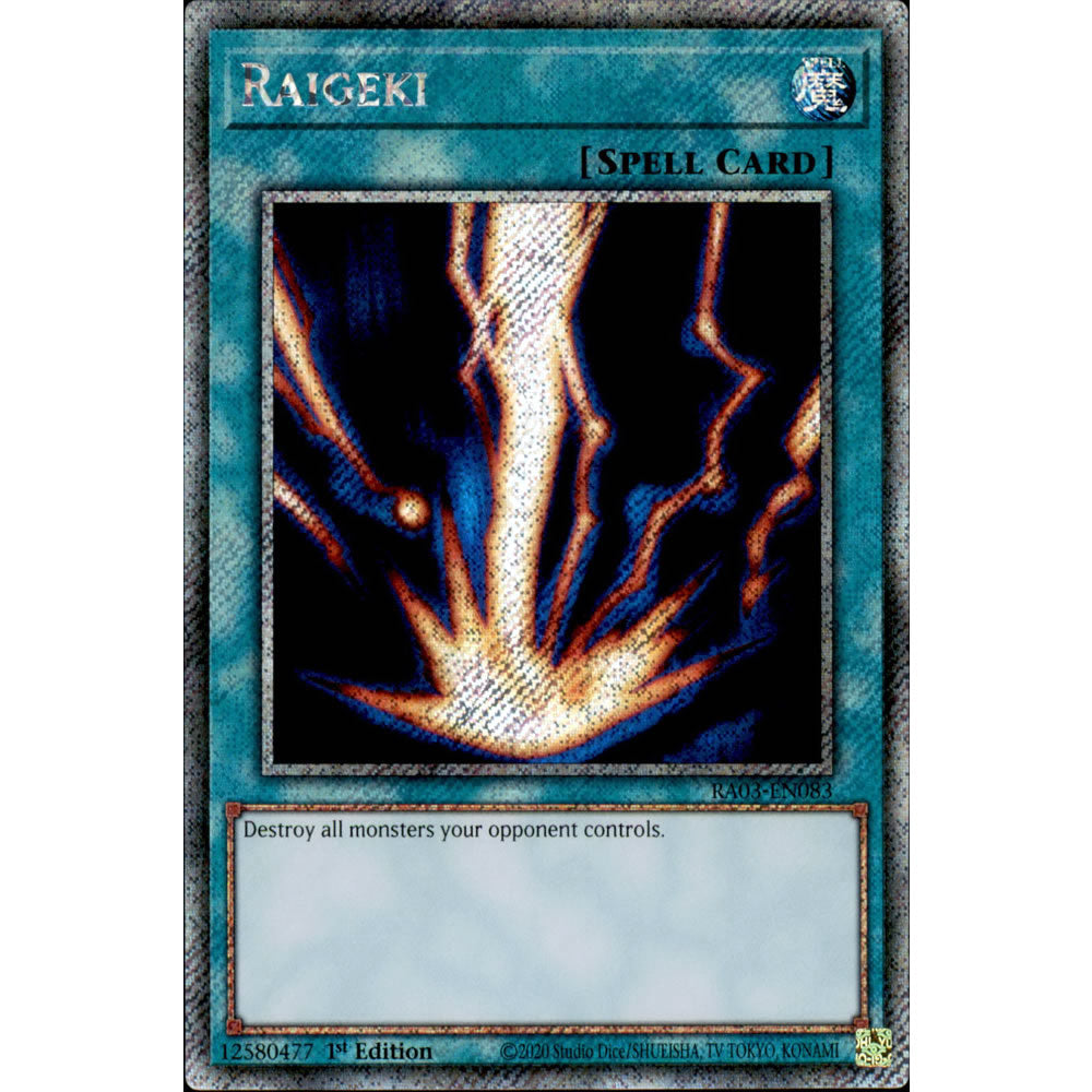 Raigeki RA03-EN083 Yu-Gi-Oh! Card from the Quarter Century Bonanza Set