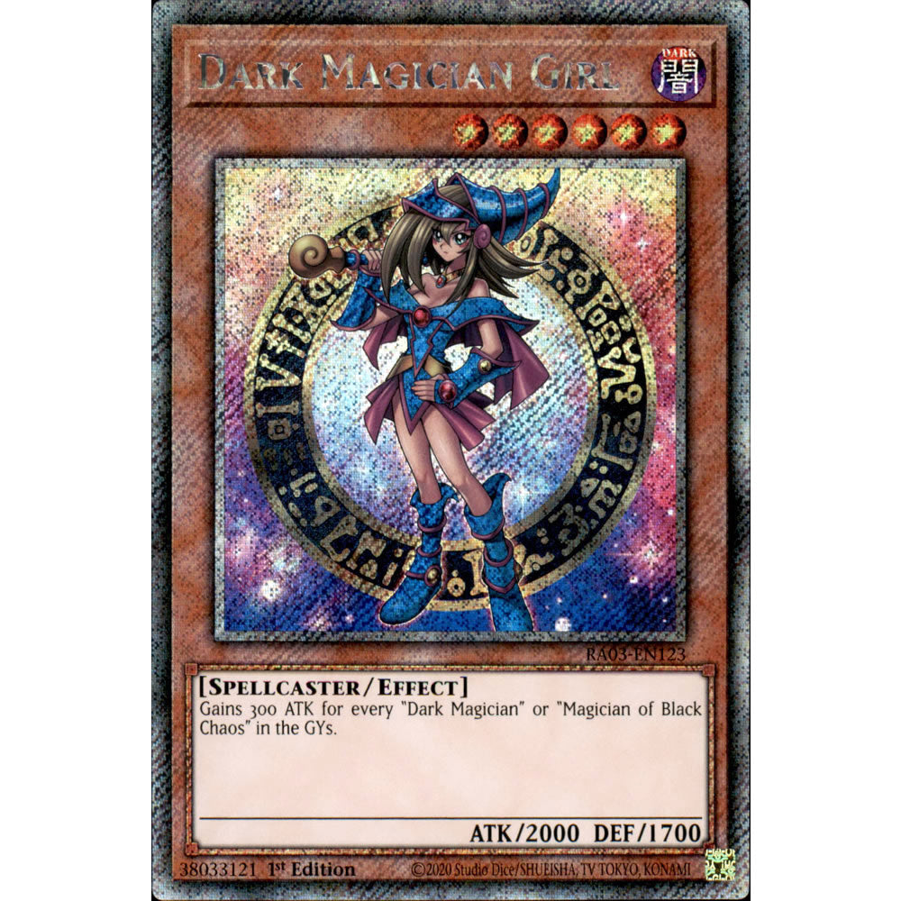 Dark Magician Girl (alternate artwork 1) RA03-EN123 Yu-Gi-Oh! Card from the Quarter Century Bonanza Set