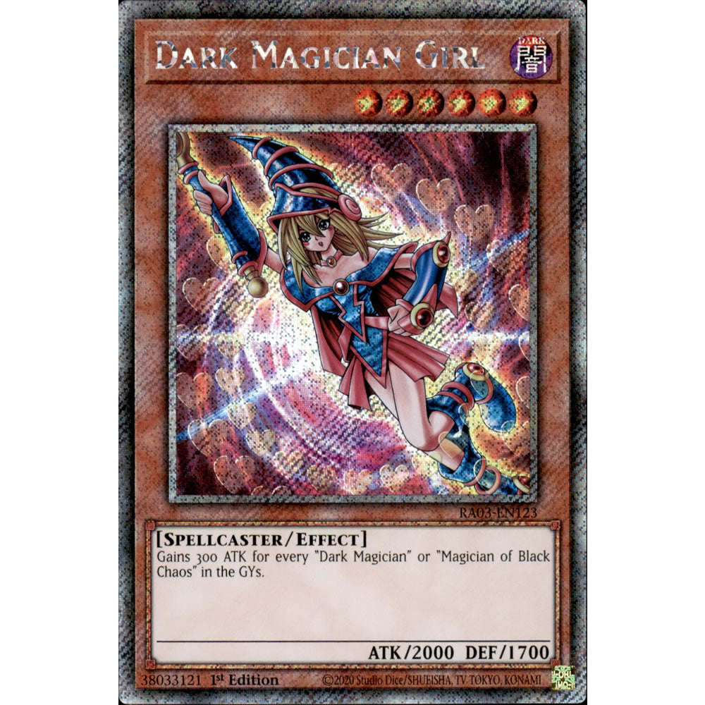 Dark Magician Girl (alternate artwork 2) RA03-EN123 Yu-Gi-Oh! Card from the Quarter Century Bonanza Set