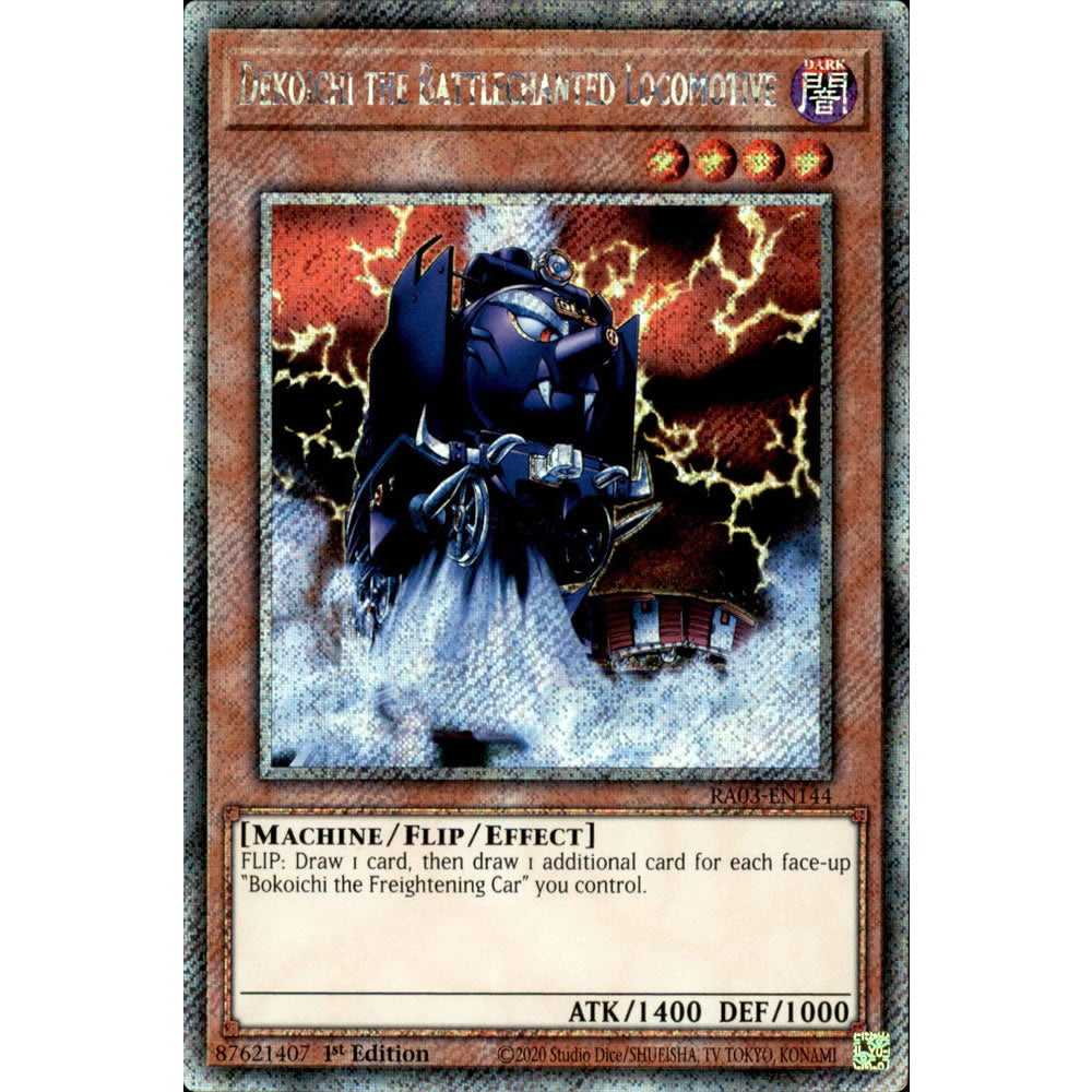 Dekoichi the Battlechanted Locomotive RA03-EN144 Yu-Gi-Oh! Card from the Quarter Century Bonanza Set