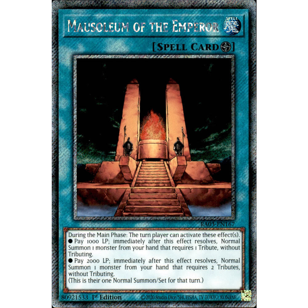 Mausoleum of the Emperor RA03-EN167 Yu-Gi-Oh! Card from the Quarter Century Bonanza Set