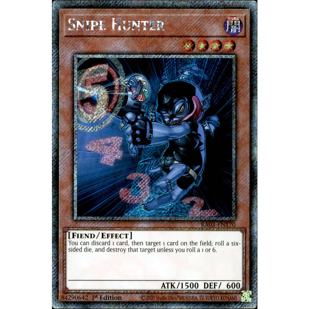 Snipe Hunter RA03-EN170 Yu-Gi-Oh! Card from the Quarter Century Bonanza Set