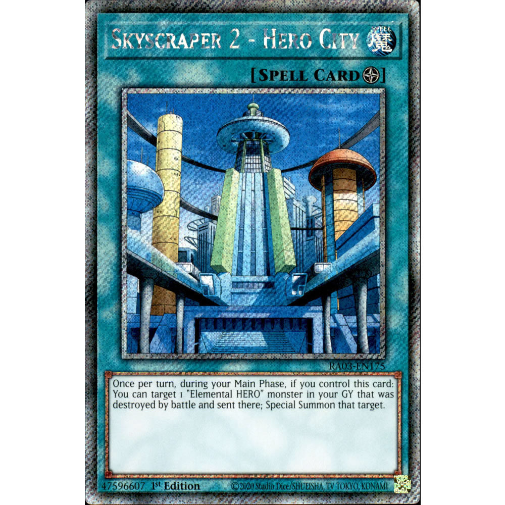 Skyscraper 2 - Hero City RA03-EN175 Yu-Gi-Oh! Card from the Quarter Century Bonanza Set