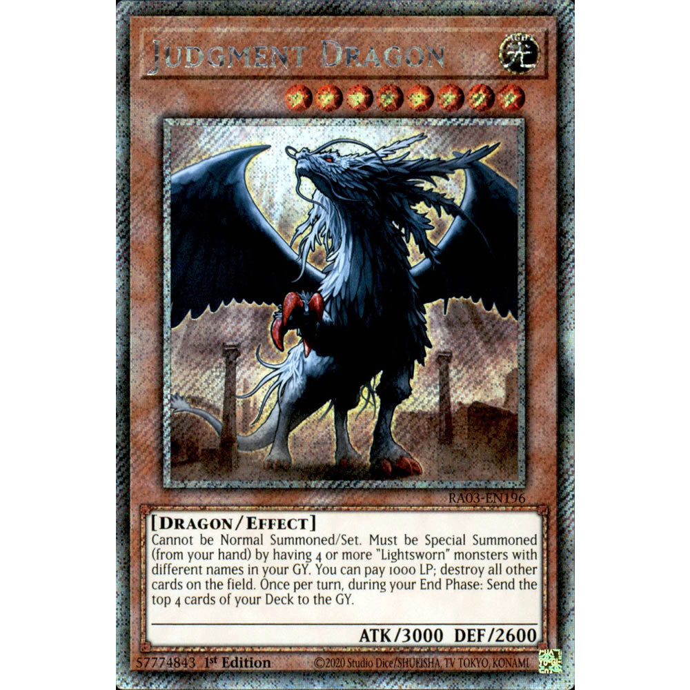 Judgment Dragon RA03-EN196 Yu-Gi-Oh! Card from the Quarter Century Bonanza Set