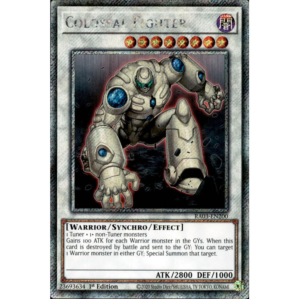 Colossal Fighter RA03-EN200 Yu-Gi-Oh! Card from the Quarter Century Bonanza Set