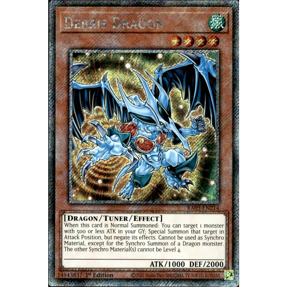 Debris Dragon RA03-EN214 Yu-Gi-Oh! Card from the Quarter Century Bonanza Set